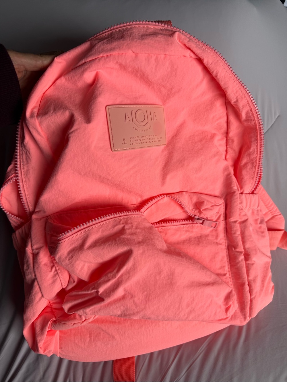 ALOHA Collection Neon Coral Pink Backpack